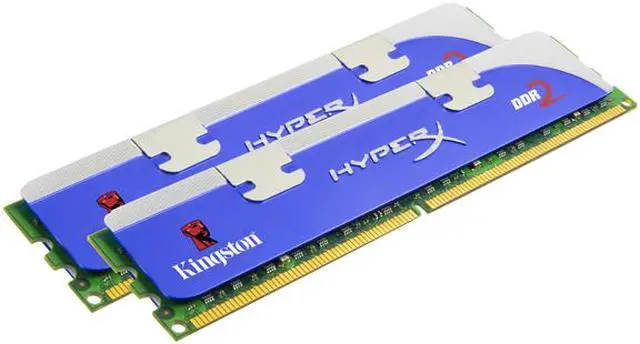 Alt view image 2 of 2 - HyperX 2GB (2 x 1GB) DDR2 1066 (PC2 8500) Dual Channel Kit Desktop Memory Model KHX8500D2K2/2GR
