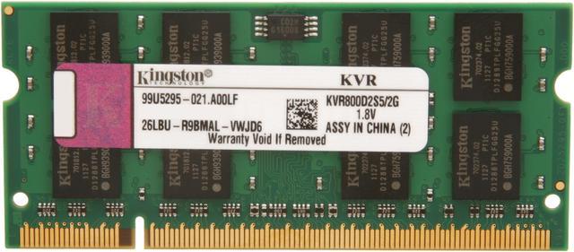 Lugar de nacimiento Oso Juntar Kingston 4GB (2 x 2GB) 200-Pin DDR2 SO-DIMM DDR2 800 (PC2 6400) Laptop  Memory Model KVR800D2S5/2G System Specific Memory - Newegg.com