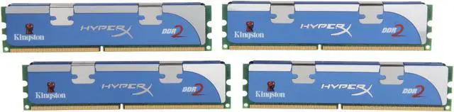 Main image of HyperX 4GB (4 x 1GB) DDR2 1066 (PC2 8500) Quad Kit Desktop Memory Model KHX8500D2K4/4G