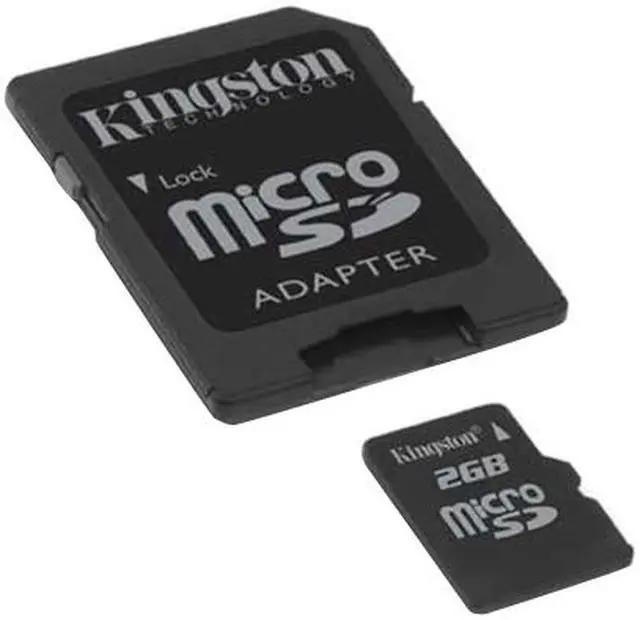 Alt view image 2 of 3 - Kingston 2GB MicroSD Flash Card Model SDC/2GBKR