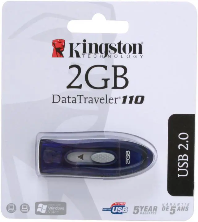 Alt view image 5 of 5 - Kingston DataTraveler 110 2GB Flash Drive (USB2.0 Portable) DT110B/2GB