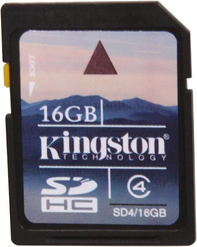 Main image of Kingston 16GB Secure Digital High-Capacity (SDHC) Flash Card Model SD4/16GB