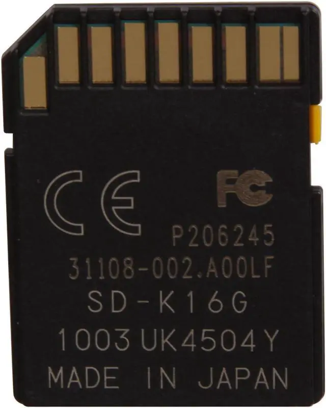Alt view image 2 of 3 - Kingston 16GB Secure Digital High-Capacity (SDHC) Flash Card Model SD4/16GB