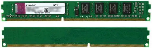 Alt view image 2 of 3 - Kingston ValueRAM 2GB (2 x 1GB) DDR3 1333 (PC3 10600) Dual Channel Kit Desktop Memory Model KVR1333D3N9K2/2G