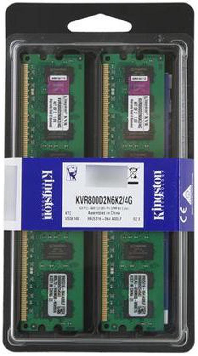 Kingston ValueRAM 4GB 2 x 2GB DDR2  PC2  Dual Channel