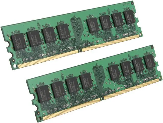 Main image of Kingston 2GB (2 x 1GB) DDR2 1066 (PC2 8500) Dual Channel Kit Desktop Memory Model KVR1066D2N7K2/2G