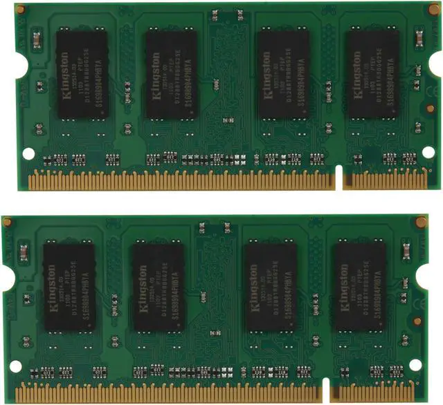 Alt view image 2 of 3 - Kingston 2GB (2 x 1GB) 200-Pin DDR2 SO-DIMM DDR2 533 (PC2 4200) Dual Channel Kit Laptop Memory Model KVR533D2S4K2/2G