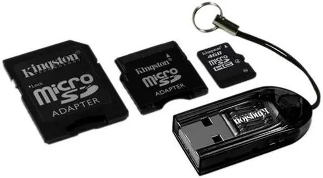 Main image of Kingston 4GB microSDHC Flash Card Model MBLY/4GB