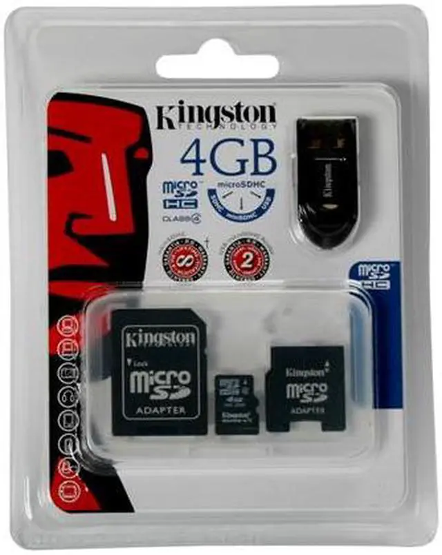 Alt view image 2 of 2 - Kingston 4GB microSDHC Flash Card Model MBLY/4GB