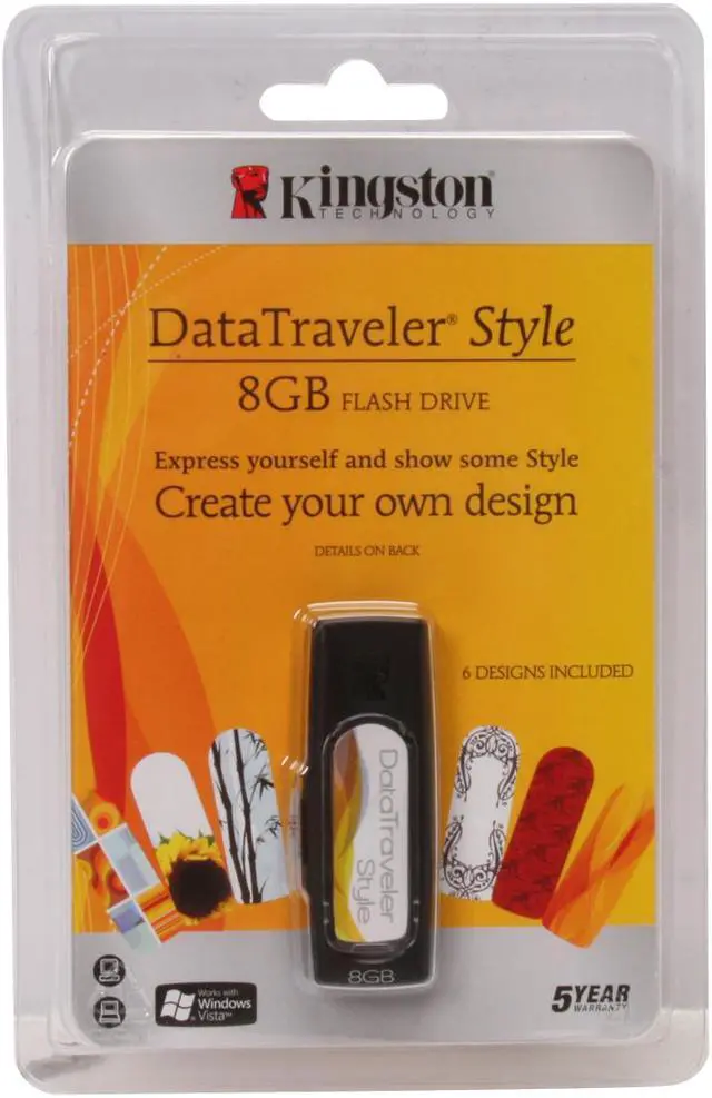 Alt view image 6 of 6 - Kingston DataTraveler Style 8GB Flash Drive (USB2.0 Portable) DTYLB/8GB