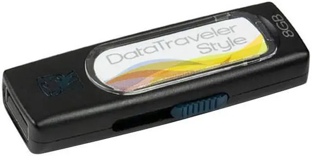 Alt view image 3 of 6 - Kingston DataTraveler Style 8GB Flash Drive (USB2.0 Portable) DTYLB/8GB
