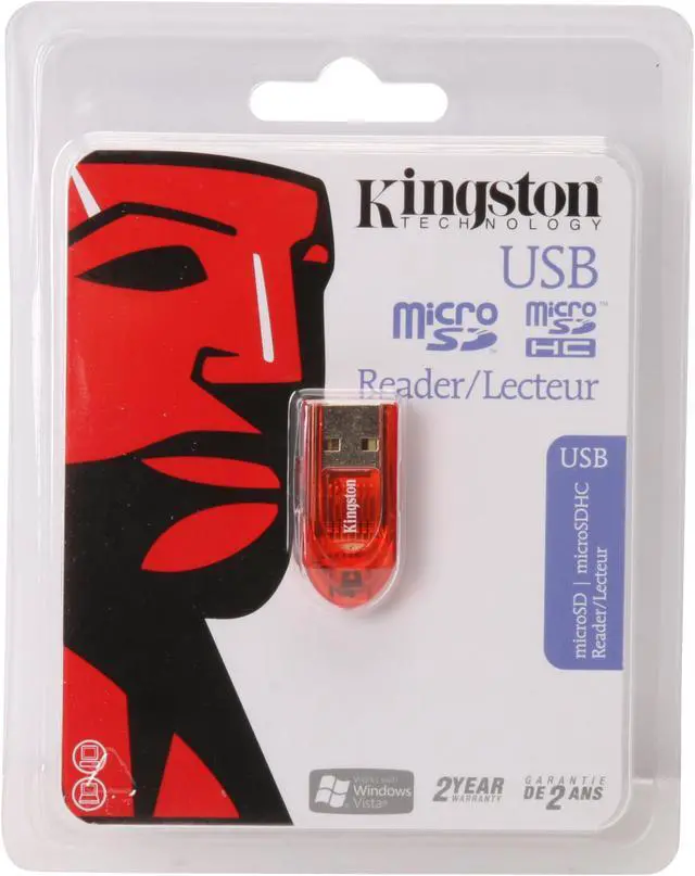 Alt view image 6 of 6 - Kingston FCR-MRR 1 card USB 2.0 MicroSD Reader