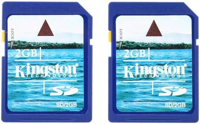 Main image of Kingston 4GB (2GB x 2) Secure Digital (SD) Flash Card Twin Pack Model SD/2GB-2P