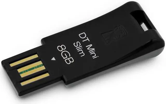 Main image of Kingston DataTraveler Mini Slim 8GB Flash Drive (USB2.0 Portable) (Black) DTMS/8GB