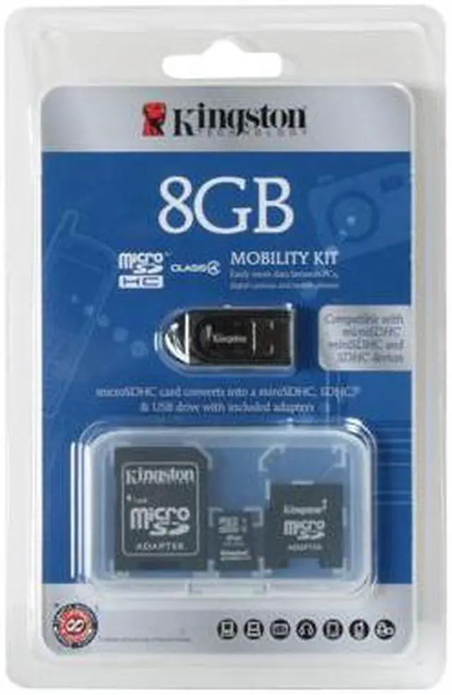Alt view image 2 of 2 - Kingston 8GB microSDHC Flash Card Model MBLY/8GBKR