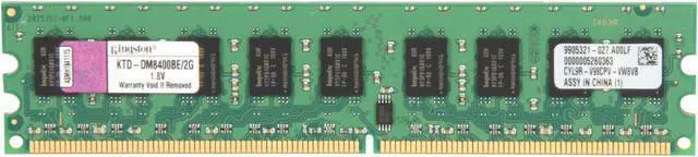 Main image of Kingston 2GB 240-Pin DDR2 SDRAM ECC DDR2 667 (PC2 5300) System Specific Memory Model KTD-DM8400BE/2G
