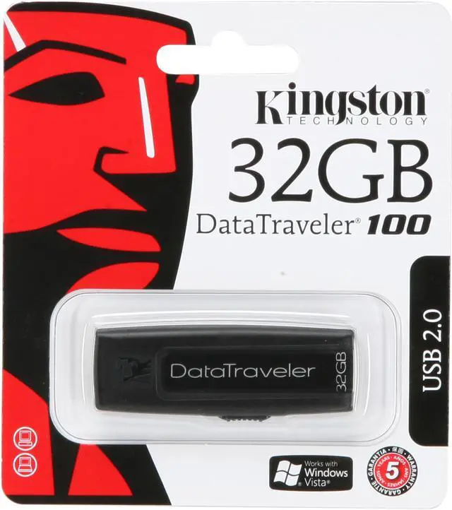 Alt view image 5 of 5 - Kingston 32GB Flash Drive (USB2.0 Portable) DT100/32GB