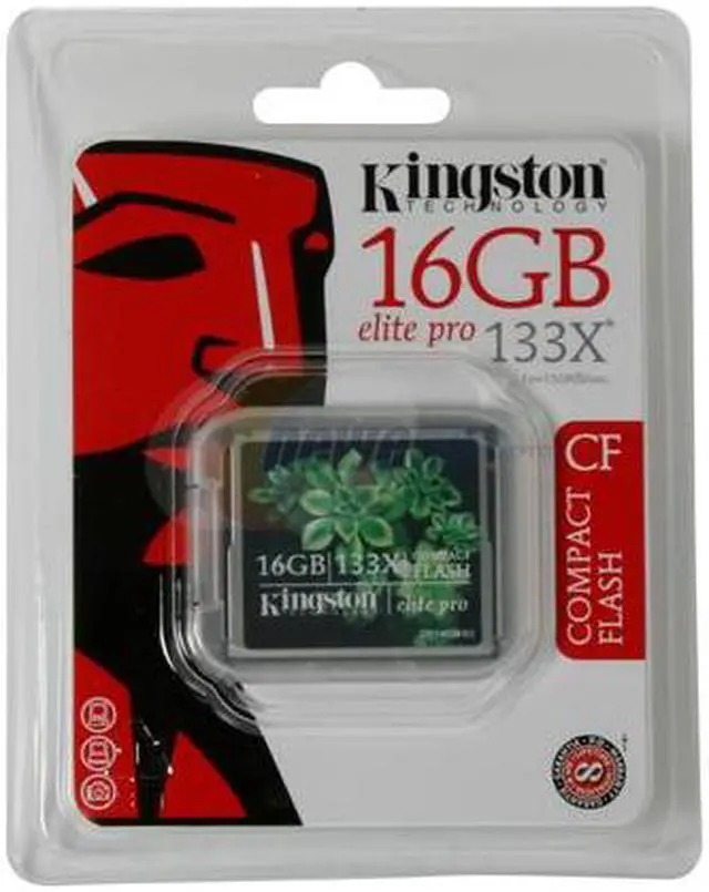 Main image of Kingston Elite Pro 16GB Compact Flash (CF) Flash Card Model CF/16GB-S2KR