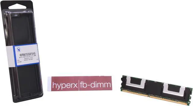 Alt view image 9 of 9 - Kingston ValueRAM 4GB ECC Fully Buffered DDR2 667 (PC2 5300) Server Memory Model KVR667D2Q8F5/4G