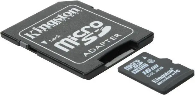 Alt view image 5 of 7 - Kingston 16GB microSDHC Flash Card w/ Adapter Model SDC2/16GB