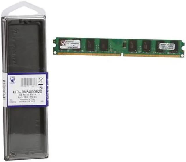 Alt view image 3 of 3 - Kingston 2GB Unbuffered DDR2 800 (PC2 6400) System Specific Memory for Dell Model KTD-DM8400C6/2G