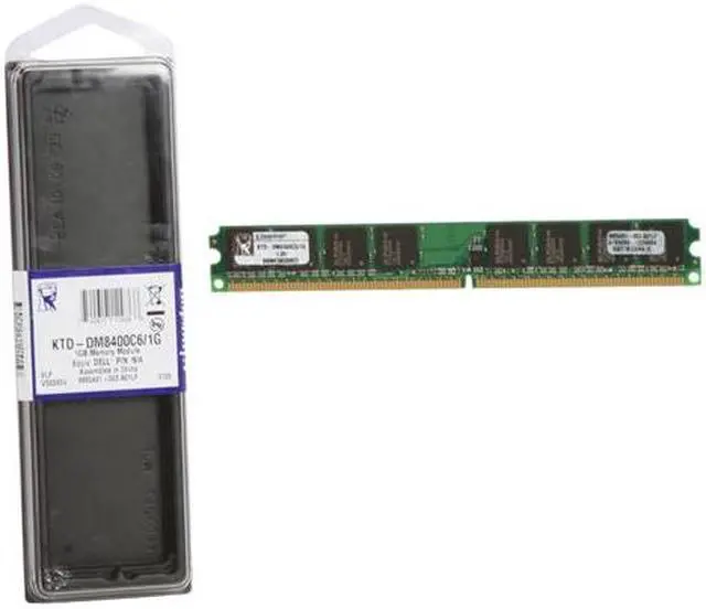 Alt view image 3 of 3 - Kingston 1GB DDR2 800 (PC2 6400) System Specific Memory Model KTD-DM8400C6/1G