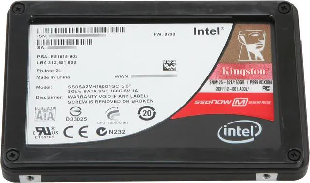Alt view image 2 of 5 - Kingston SSDNow M Series SNM125-S2B/160GB 2.5" 160GB SATA II MLC Internal Solid state disk (SSD) Bundled Upgrade Kit