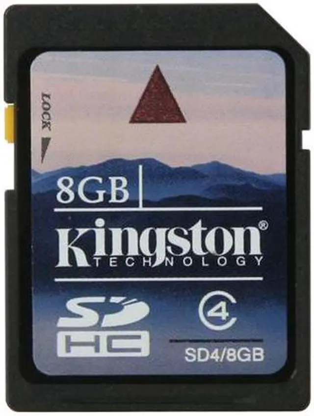 Alt view image 2 of 3 - Kingston 8GB Secure Digital High-Capacity (SDHC) Flash Card Model SD4/8GBET