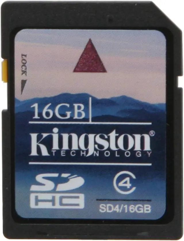 Alt view image 2 of 3 - Kingston 16GB Secure Digital High-Capacity (SDHC) Flash Card Model SD4/16GBET