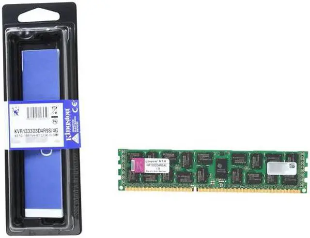 Alt view image 3 of 3 - Kingston 4GB ECC Registered DDR3 1333 Server Memory Model KVR1333D3D4R9S/4G