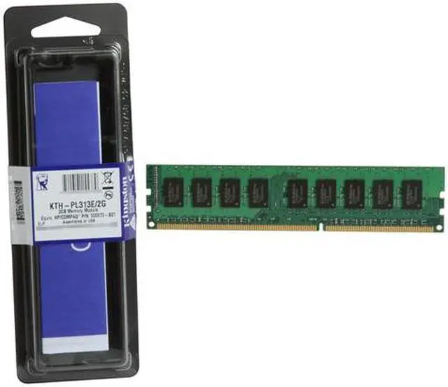 Alt view image 3 of 3 - Kingston 2GB 240-Pin DDR3 SDRAM ECC Unbuffered DDR3 1333 System Specific Memory for HP/Compaq Model KTH-PL313E/2G