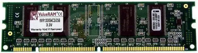 Alt view image 3 of 3 - Kingston ValueRAM 256MB PC 133 Desktop Memory Model KVR133X64C3/256