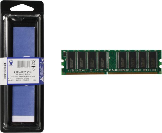 Alt view image 3 of 3 - Kingston 1GB 184-Pin DDR SDRAM Unbuffered DDR 333 (PC 2700) System Specific Memory for HP/Compaq Model KTC-D320/1G