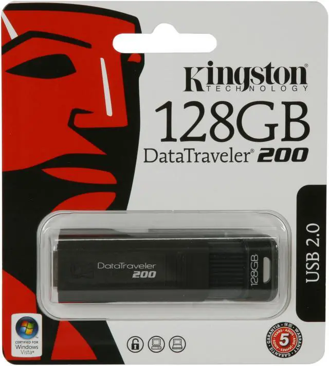 Alt view image 7 of 7 - Kingston DataTraveler 200 128GB USB2.0 Flash Drive DT200/128GB