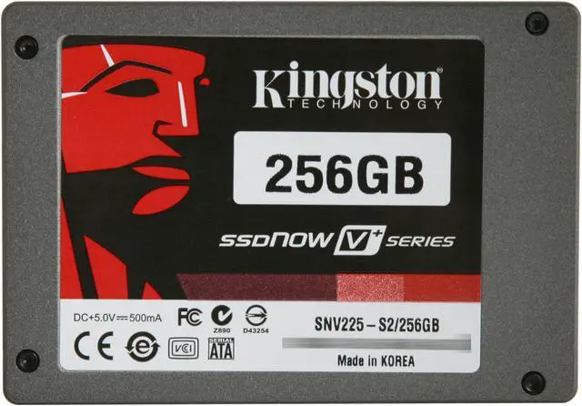 Alt view image 2 of 5 - Kingston SSDNow V+ 2.5" 256GB SATA II MLC Internal Solid State Drive (SSD) SNV225-S2/256GB