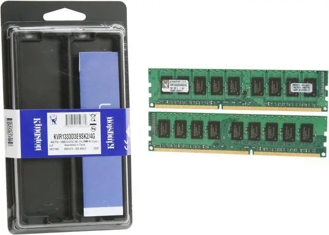Alt view image 3 of 3 - Kingston 4GB (2 x 2GB) ECC Unbuffered DDR3 1333 Server Memory Model KVR1333D3E9SK2/4G