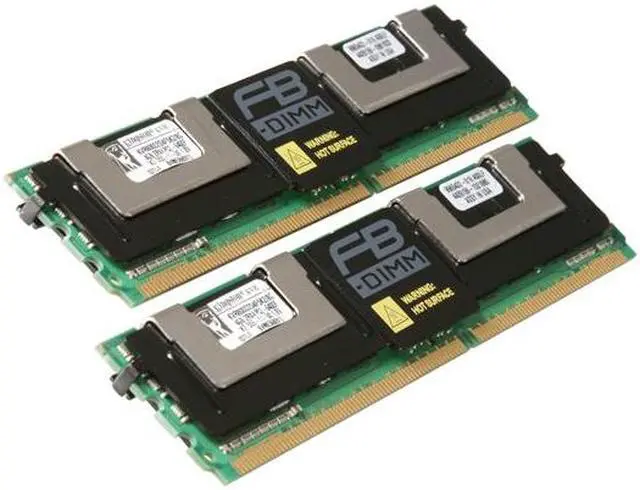 Main image of Kingston ValueRAM 8GB (2 x 4GB) ECC Fully Buffered DDR2 800 (PC2 6400) Server Memory Model KVR800D2D4F5K2/8G