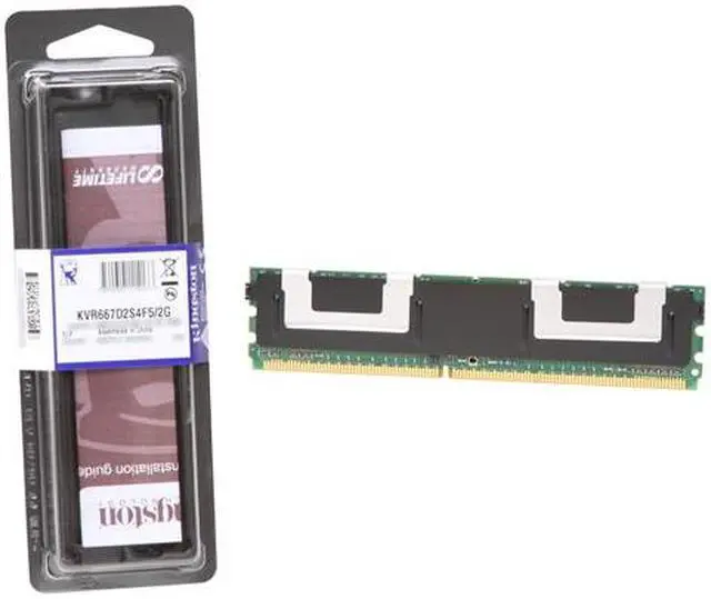 Alt view image 3 of 3 - Kingston ValueRAM 2GB ECC Fully Buffered DDR2 667 (PC2 5300) Server Memory Model KVR667D2S4F5/2G