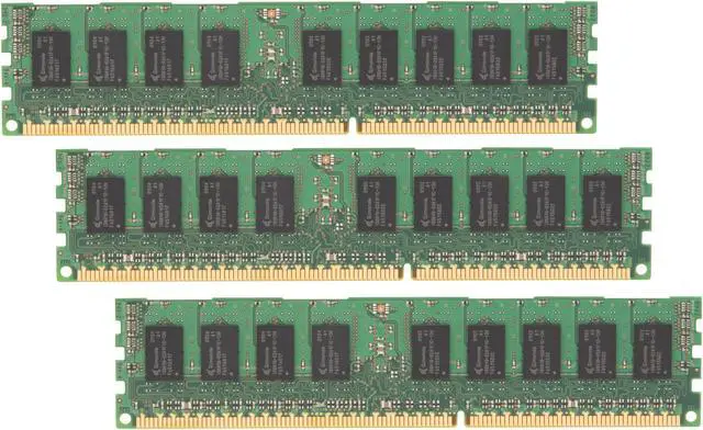 Main image of Kingston ValueRAM 6GB (3 x 2GB) ECC Registered DDR3 1333 (PC3 10600) Server Memory Model KVR1333D3S4R9SK3/6G