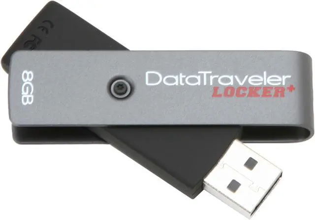 Alt view image 2 of 6 - Kingston DataTraveler Locker+ 8GB USB 2.0 Flash Drive Hardware-based encryption DTL+/8GB