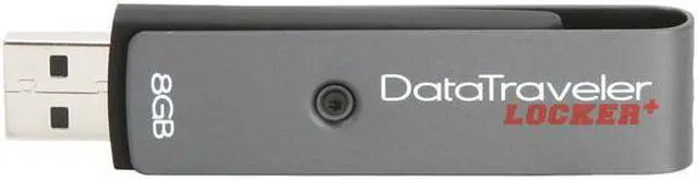 Alt view image 3 of 6 - Kingston DataTraveler Locker+ 8GB USB 2.0 Flash Drive Hardware-based encryption DTL+/8GB