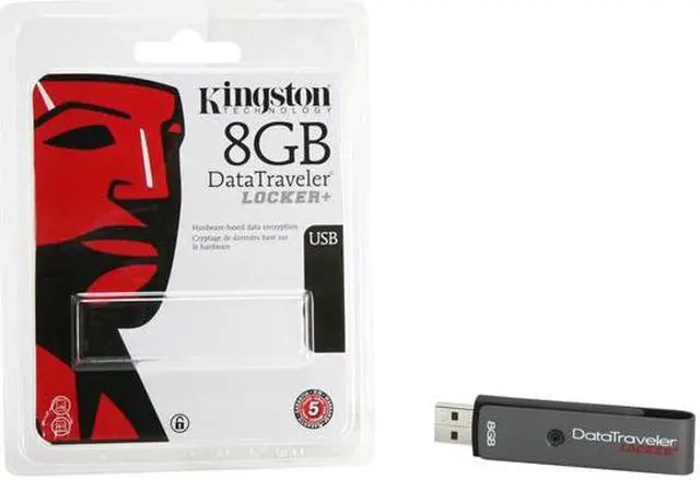 Alt view image 6 of 6 - Kingston DataTraveler Locker+ 8GB USB 2.0 Flash Drive Hardware-based encryption DTL+/8GB