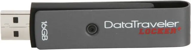 Alt view image 3 of 6 - Kingston DataTraveler Locker+ 16GB USB 2.0 Flash Drive Hardware-based encryption DTL+/16GB