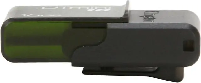 Alt view image 3 of 6 - Kingston DataTraveler Mini 10 16GB USB 2.0 Flash Drive (Green) DTM10/16GB