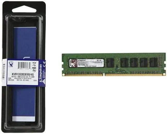 Alt view image 3 of 3 - Kingston ValueRAM 4GB ECC Unbuffered DDR3 1333 Server Memory Model KVR1333D3E9S/4G