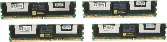 Main image of Kingston ValueRAM 8GB (4 x 2GB) ECC Fully Buffered DDR2 667 Server Memory Model KVR667D2D8F5K4/8G