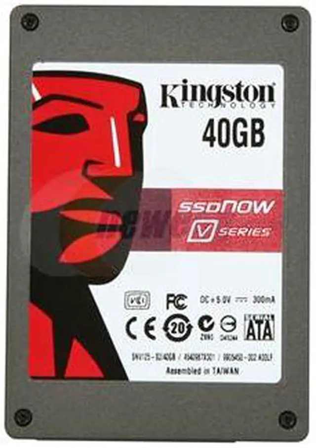 Alt view image 2 of 5 - Kingston SSDNow V Series 2.5" 40GB SATA II MLC Internal Solid State Drive (SSD) SNV125-S2/40GB