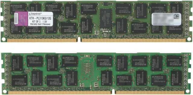 Alt view image 2 of 3 - Kingston 12GB (3 x 4GB) 240-Pin DDR3 SDRAM ECC Registered DDR3 1333 System Specific Memory for HP/Compaq Model KTH-PL313K3/12G