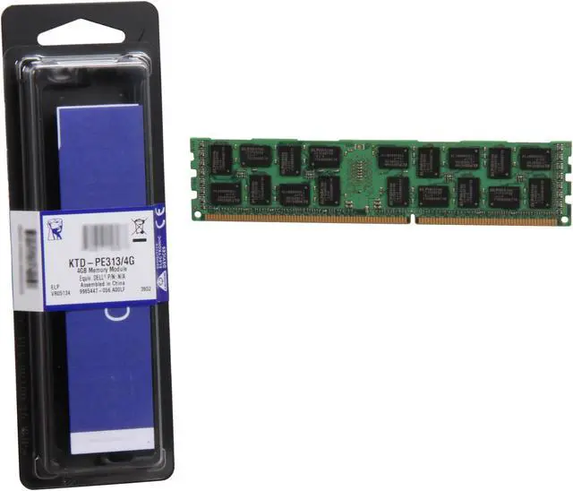 Alt view image 3 of 3 - Kingston 4GB 240-Pin DDR3 SDRAM ECC Registered DDR3 1333 System Specific Memory Model KTD-PE313/4G