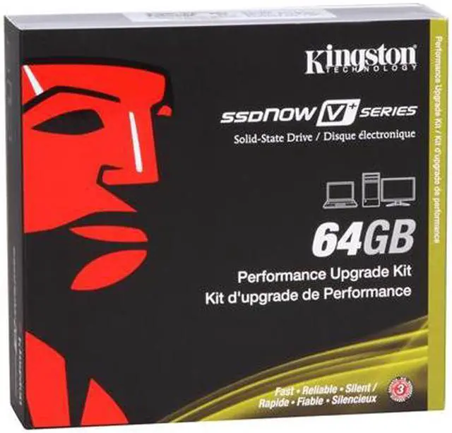 Main image of Kingston SSDNow V+ Series 2.5" 64GB SATA II MLC Internal Solid State Drive (SSD) SNVP325-S2B/64GB